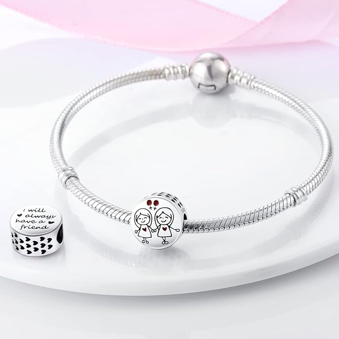 MULA 925 Sterling Silver Charms for Bracelets and Necklaces Family Letters Dangle Pendants Airplane Travel Beads Family Tree Jewelry Charms for Women