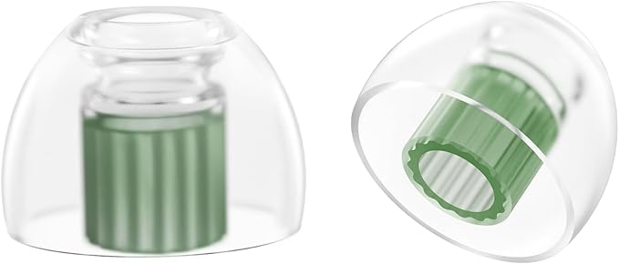 SpinFit W1 for IEM - M - Patented Medical-Grade Silicone Ear Tips, Double W-Shaped Tube Core, More Stability