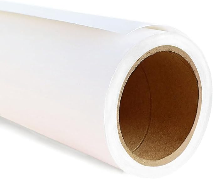 107”x39' Seamless Photo Backdrop Paper, Artic White Photography Background Roll for Photo Studio, Portrait & Product Shooting