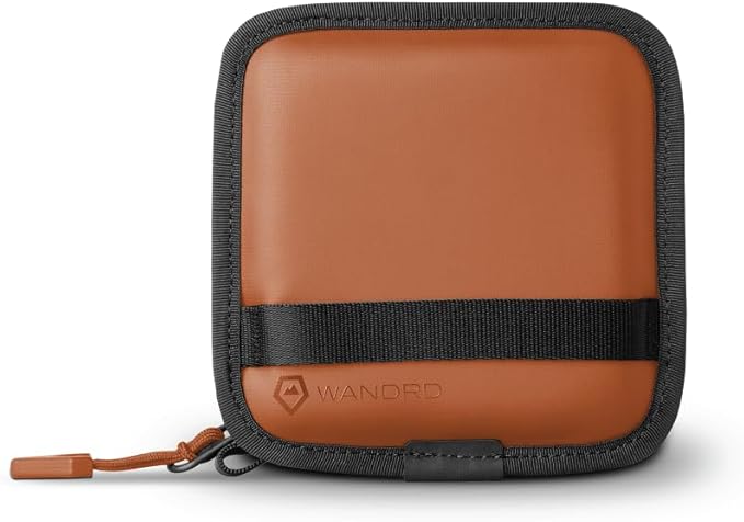 WANDRD Lens Filter Case - Store 4 Filters in Your Camera Backpack or Camera Case, Protect Photography Accessories from Scratches, Dust & Impact (Sedona Orange)