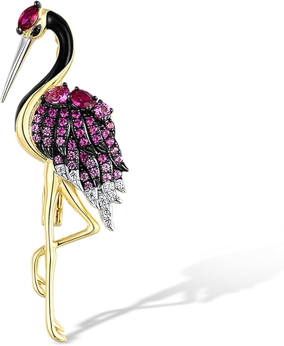 Santuzza 925 Sterling Silver Enamel Brooch Pin for Women