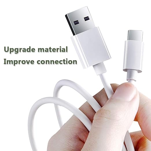 6ft USB-C to USB-A Fast Charger Cable for iPad Pro, Galaxy, MacBook Air, Nintendo Switch, Pixel, LG, Sony, OnePlus