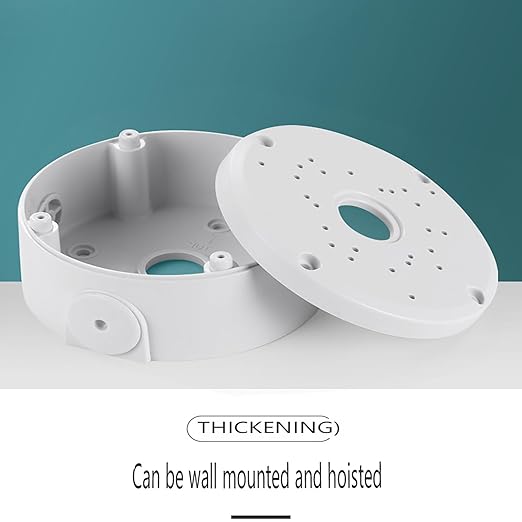 Universal Bullet Security Camera Junction Box Mount Bracket Plastic Rainproof Junction Box Mount Bracket for IP Camera Electric Enclosure, Indoor/Outdoor Wall Cable Junction Base Boxes (2 Pack)
