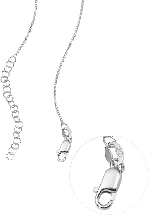 MyNameNecklace Personalized The Balance Charm Necklace with Custom Engraved Beads - Cable/Link Chain - Dainty Gift for Mom, Her - Jewelry for Christmas