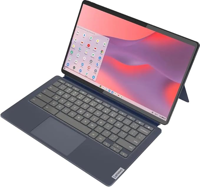 Lenovo - Chromebook Duet 5-13.3" OLED Touch Screen Tablet - 8GB Memory - 128GB SSD - with Stylus Pen - Abyss Blue
