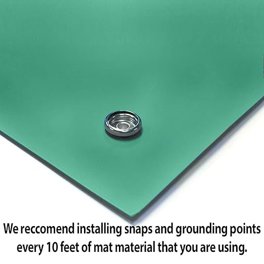 RubberStat Dual Layer ESD Workstation Rubber, Soldering, Cell Phone Repair- 48"x50' Green
