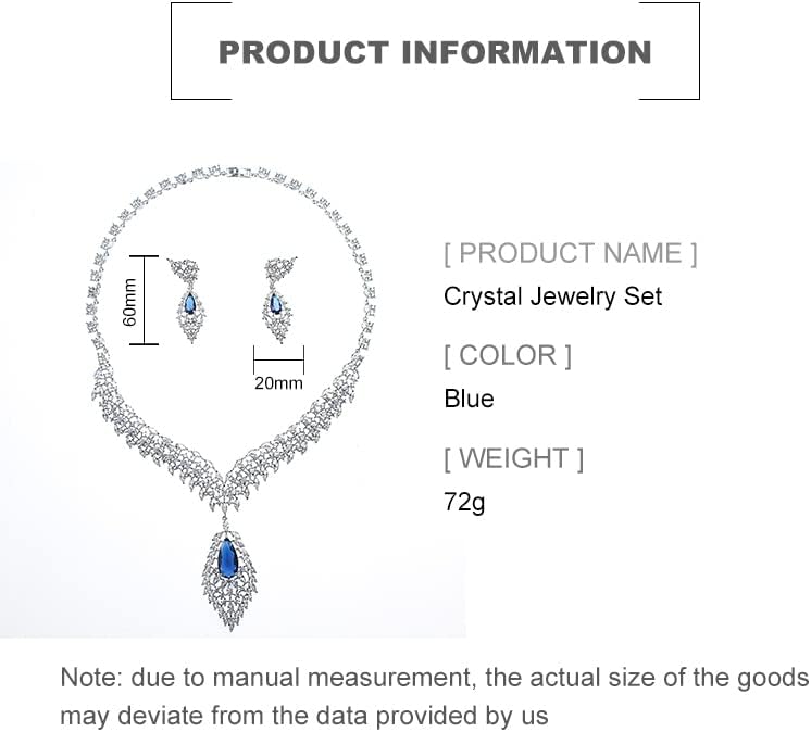 14K Gold Natural Crystal Jewelry Set for Women,Sparkling Wings Shape Crystal Pendant Necklace and Drop Earrings Set,Fashion Wedding Bridal Jewelry Set
