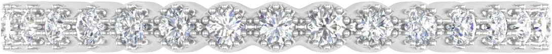 1/5 Carat Bezel Set Diamond Wedding Band Ring in 14K Solid Gold