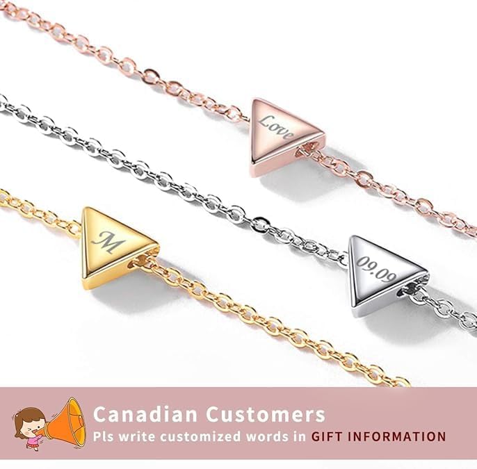 ChicSilver Personalized 925 Sterling Silver Dainty Small Heart/Star/Moon/Dot/Triangle Pendant Necklace for Women, Silver/Gold/Rose Gold/Black (with Gift Box)