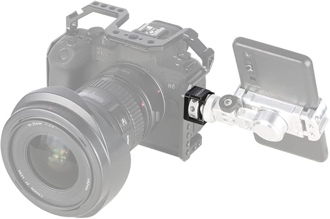 NICEYRIG Cold Shoe Adapter for ARRI Mount, Thumbscrew Easy Mounting Cold Shoe Base for Camera Cage Rig, DSLR Top Handle, Cheeseplate - 500