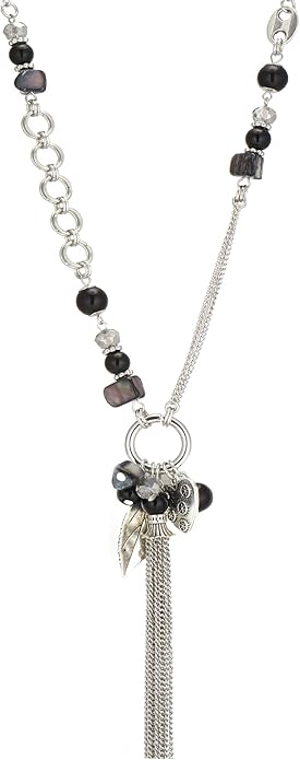 FULU AUTUMN Long Necklaces for Women Trendy Long Chunky Beaded Necklace Boho Fashion Costume Jewelry Mothers Day Gifts for Her