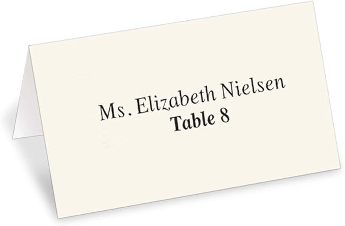 PaperDirect Cream Cover Stock Place Cards, 2 Inches x 3 1/2 Inches, 400-Pack