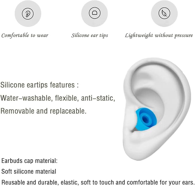 Silicone Earbud Tips Replacement Eartips Earbuds Cap Eartips Tips Compatible with Powerbeats 1/2/3 Wireless Beats by Dre Headphones,4 Pairs Ear Bud Tips