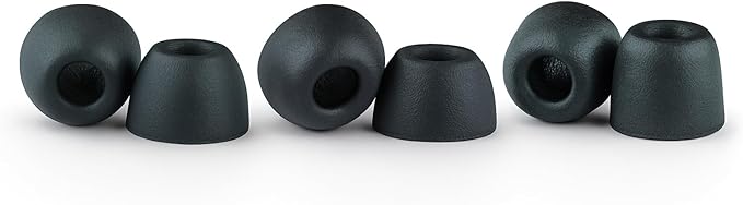 Comply 500 Core Series | Memory Foam Replacement IEM Ear Tips for KZ, Moondrop, FiiO Sennheiser & More | Superior Noise Isolation, Ultimate Comfort, Secure Fit | Variety, Black, Large (3 Pairs)