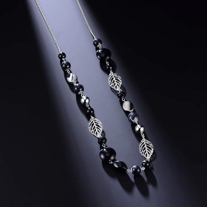 PEARL&CLUB Long Beaded Necklaces For Women - Sweater Chain Fashion Jewelry Necklace Gifts For Women