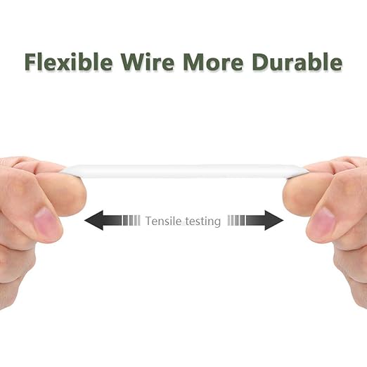 6ft USB-C to USB-A Fast Charger Cable for iPad Pro, Galaxy, MacBook Air, Nintendo Switch, Pixel, LG, Sony, OnePlus