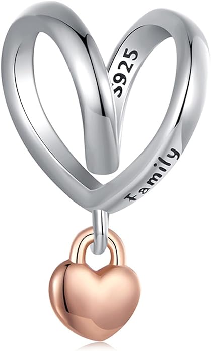 Charm Beads for Women, S925 Sterling Silver Dangle Charm Beads for European Charm Bracelet & Snake Chain Bracelets, Love Family Friendship Butterfly Pet Flower Designs, Gift Box Included