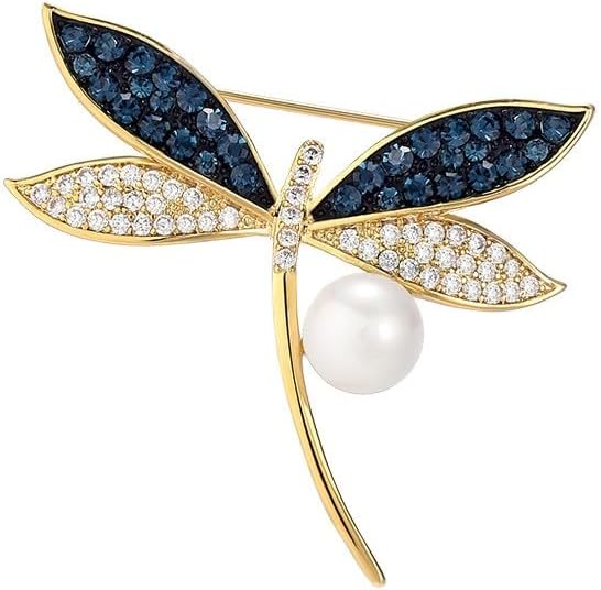 Animal Brooch Insect Bird Brooches Pearl Rhinestone Crystal Brooch 18k Gold-Plated Lapel Pins Jewelry Gifts Birthday Gifts for Women Men