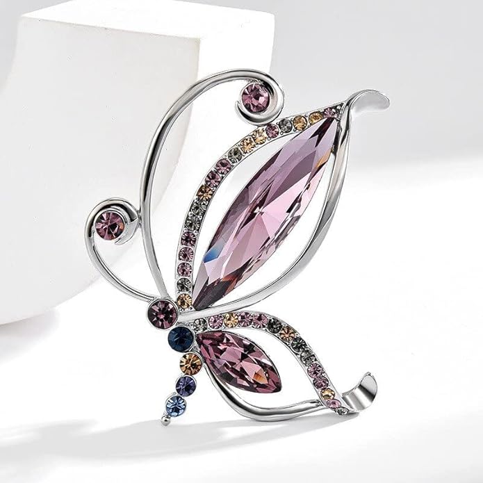 Animal Brooch for Women Girls Rhinestone Animal Brooch Lapel Pin Jewelry Gift for Mom Wife