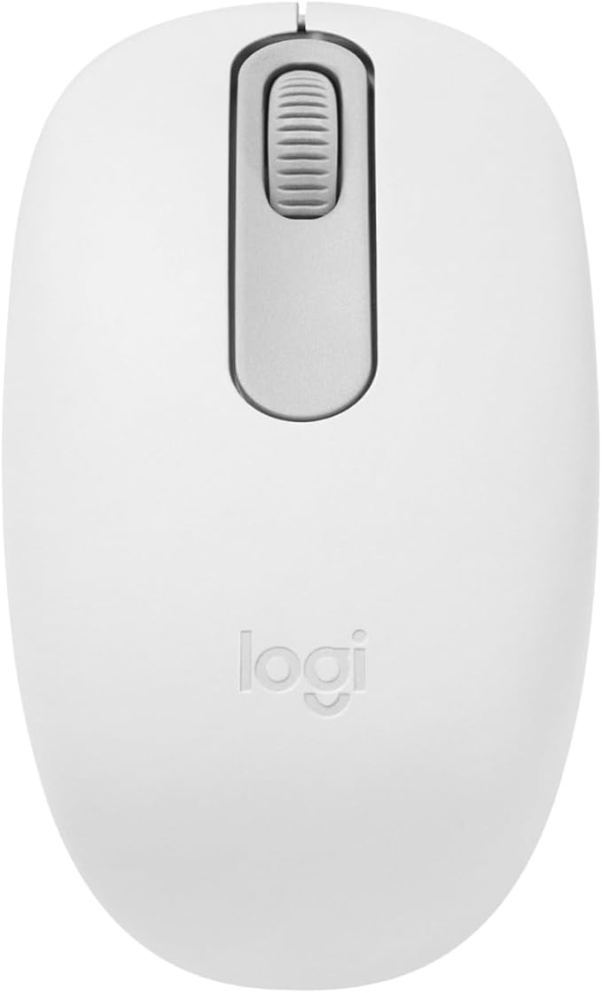 Logitech M196 Bluetooth Wireless Mouse, Compact and Portable Mouse for Laptops, Tablets and More, 12-Month Battery, Smooth Tracking, Compatible with PC and Mac, Windows and macOS - Off White