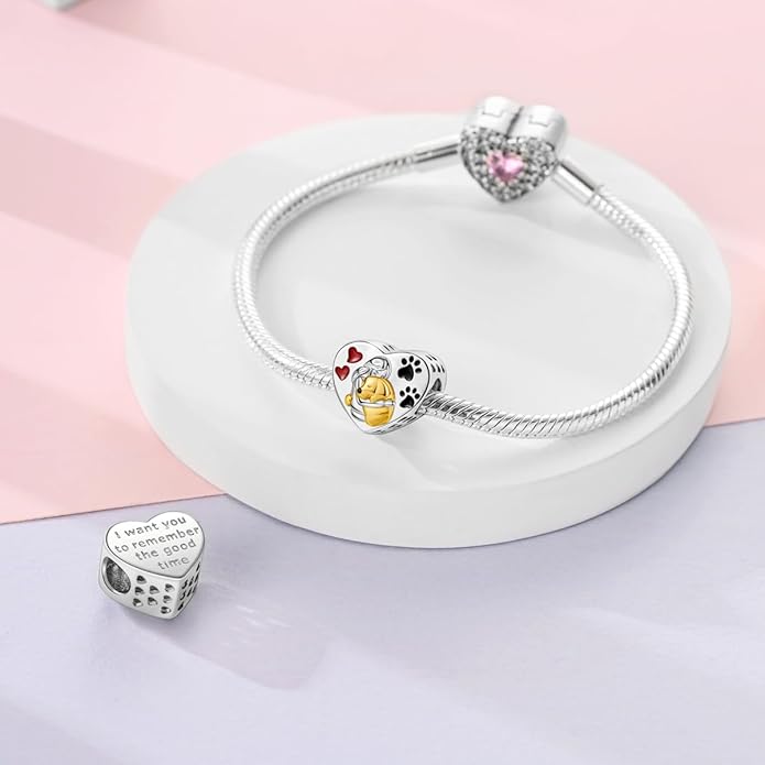NARMO S925 Sterling Silver Charms Hamsa Charm for Pandora Bracelets Cross Charms for Bracelets Perfume High Heels Dangle Charms Silver Charms for Women