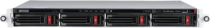 BUFFALO TeraStation 3430RN 4-Bay 32TB (4x8TB) Rackmount Small-Med Business NAS w/Hard Drives Included