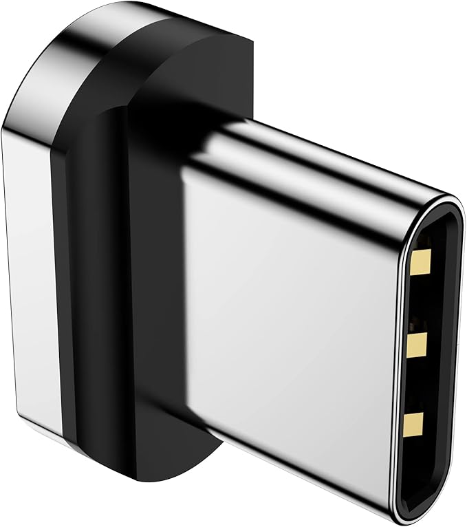 Magnetic Connector Tips Head for USB-C Android Devices (4 Pack), only Compatible 5A Magnetic Charging Cable or Magnetic Adapter