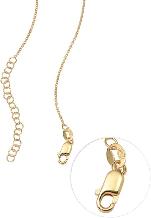 MyNameNecklace Personalized The Balance Charm Necklace with Custom Engraved Beads - Cable/Link Chain - Dainty Gift for Mom, Her - Jewelry for Christmas