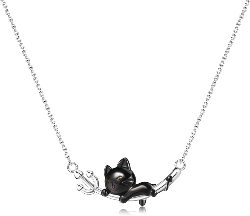 Animal Necklace Cat/Fox/Otter/Sloth/Cow/Highland Cow/Koala Necklace Cute Animal Jewelry Gifts for Women