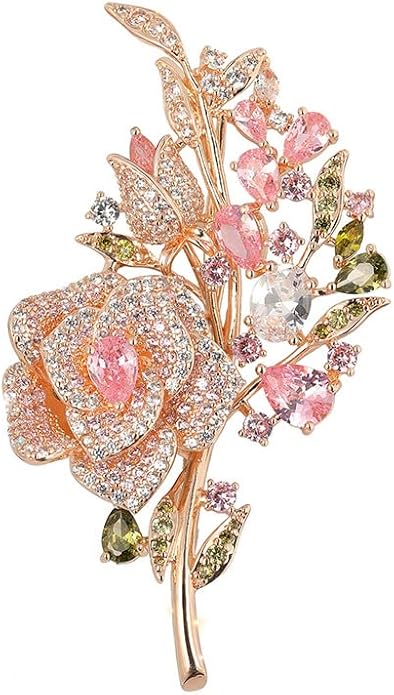 Brooch Pins For Women Fashion, Flower Brooches Jewelry For Women Floral Series Brooches And Pins Designer Lady's Costume