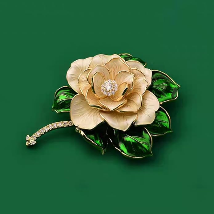 Brooch Pin - Gold Plated | Ideal Gift for Mom & Wife on Thanksgiving Day, Birthdays & Weddings