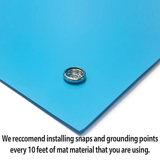 RubberStat Dual Layer ESD Compliant Workstation Rubber Table Mat Kit, Soldering, Cell Phone Repair - 24"x120" Blue