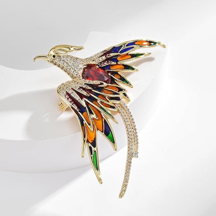 Animal Brooch for Women Rhinestone Brooch Pin 18k Gold Plated Animal Lapel Pin Fashion Jewelry Gift for Mom Wife