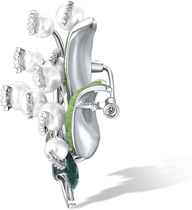 Santuzza 925 Sterling Silver Enamel Brooch Pin for Women