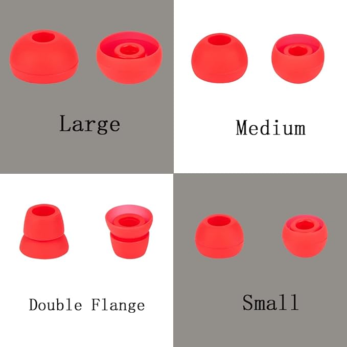 Earbud Replacement Tips Silicone Ear Tips Compatible with Powerbeats 1/2/3 Wireless Beats by Dre Headphones,4 Pairs Earbud Cap