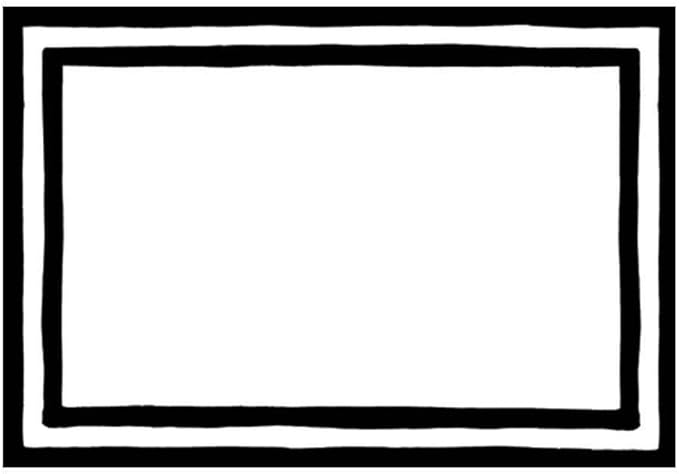 Caspari Border Stripe Place Cards in Black Foil, 32 Included