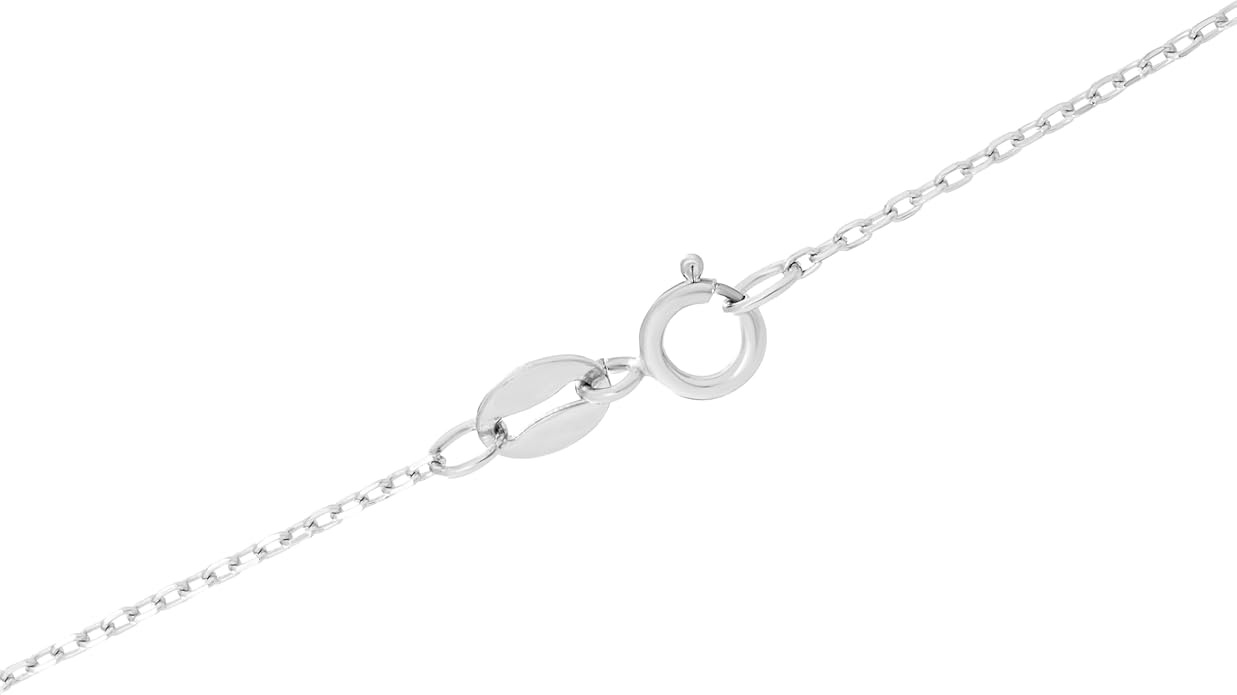 Amazon Essentials Sterling Silver/Gold Over Sterling Silver Pressed Flower Pendant Necklace
