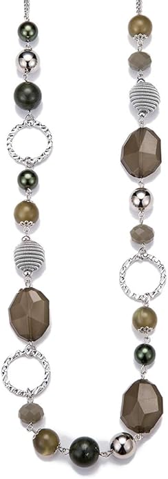 PEARL&CLUB Long Beaded Necklaces For Women - Sweater Chain Fashion Jewelry Necklace Gifts For Women