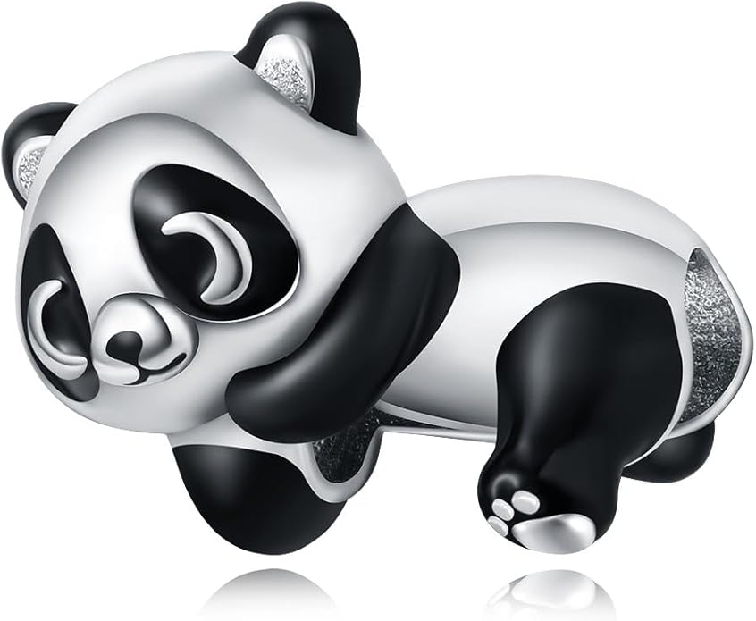Cute Panda Animal 925 Sterling Silver Charms for Bracelets and Necklace Dangle Pendants Butterfly Elephant Dog Bead Jewelry Present for Women Family Friends