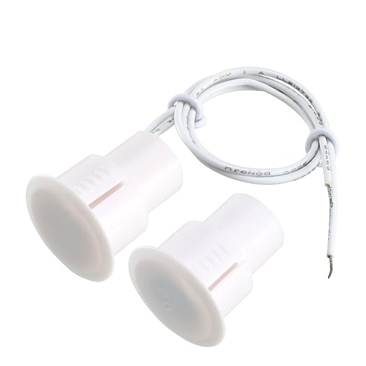 Magnetic Reed Switch RC-36 NC Recessed Wired Window Door Contact Sensor for Home Security and Burglar Alarm Systems 10 Pcs