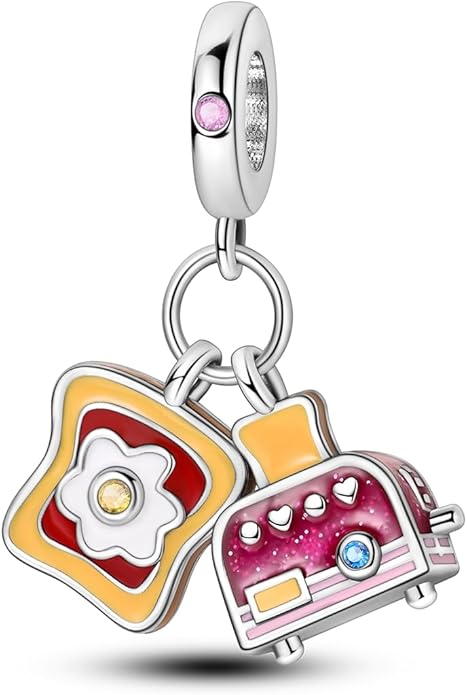 NARMO S925 Sterling Silver Charms Hamsa Charm for Pandora Bracelets Cross Charms for Bracelets Perfume High Heels Dangle Charms Silver Charms for Women