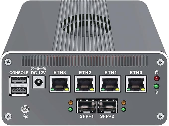 CWWK Intel Alder Lake N100(4C/4T Up to 3.4GHz)/N305(8C/8T Up to 3.8GHz) Dual SFP+10GbE Mini PC|4xIntel I226-V 2.5GbE |DDR5 Memory|PCI-E x4|HDMI+DP+Type-C (10 Gigabit N100, No RAM No SSD)
