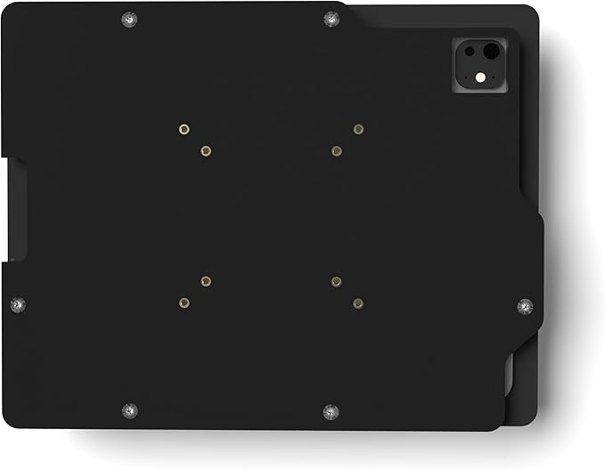 TABcare Anti-Theft Acrylic VESA Enclosure for Apple iPad Pro 13" 2024 with Free Wall Mount Kit & 90-Degree Angle USB C Cable (iPad Pro 13" 2024, Black)