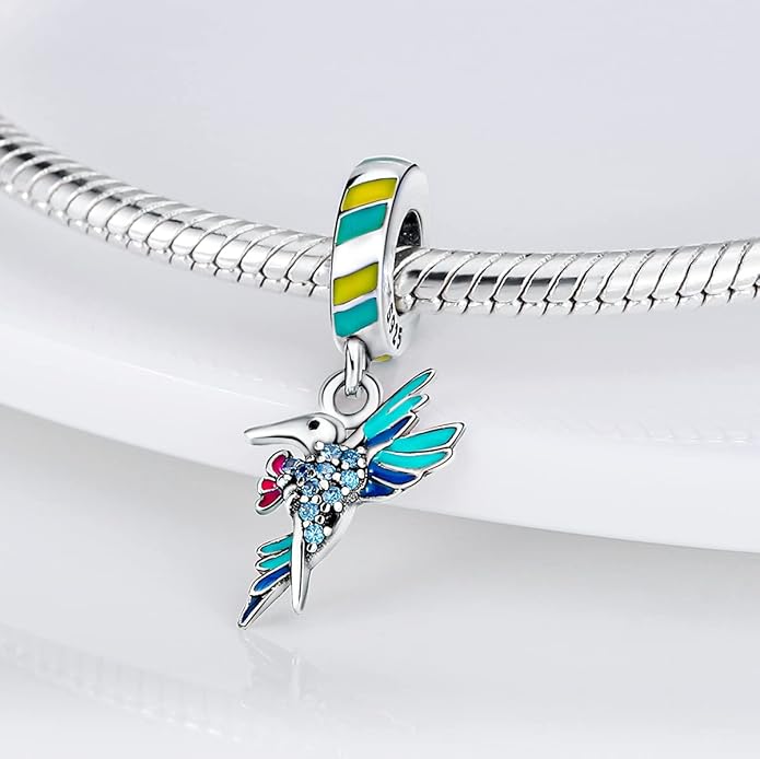 MULA 925 Sterling Silver Charms for Bracelets and Necklaces Family Letters Dangle Pendants Airplane Travel Beads Family Tree Jewelry Charms for Women