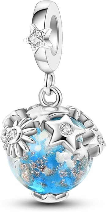 Parmuz 925 Sterling Silver Charm for Bracelet Necklace Dangle Love Mom Ocean travel Butterfly Party Charm Beads Pendants DIY Jewelry for Women