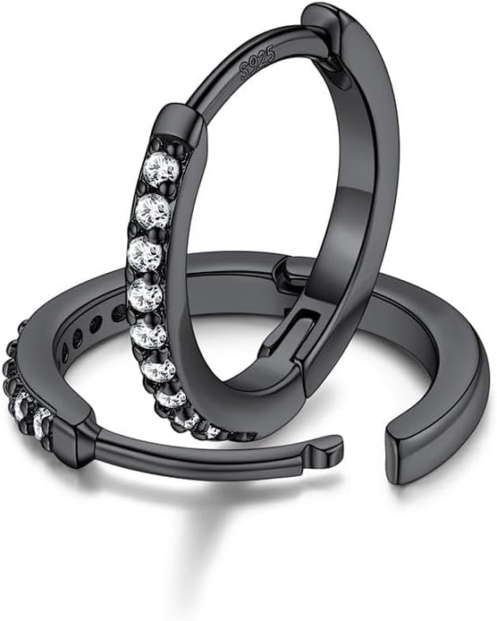 FaithHeart Sterling Silver Hoop Earrings for Women, Hypoallergenic Huggie Hoop Earrings Lightweight Small Cartilage Earrings Hoop Earring Dainty Everyday Earrings 6/8/10/12/14/15/16/18/20mm