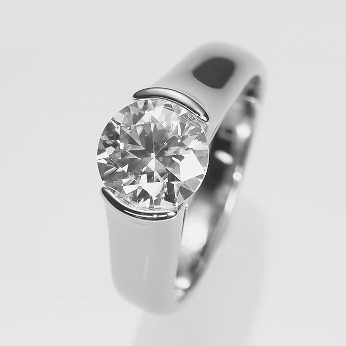S925 Sterling Silver Chic 2 Carat Excllent Cut Diamond Engagement Rings for Women | D-color VVS1 Clarity | Promise or Wedding Jewelry