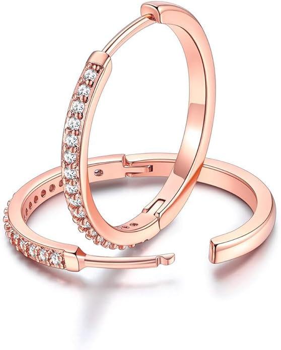 FaithHeart Sterling Silver Hoop Earrings for Women, Hypoallergenic Huggie Hoop Earrings Lightweight Small Cartilage Earrings Hoop Earring Dainty Everyday Earrings 6/8/10/12/14/15/16/18/20mm