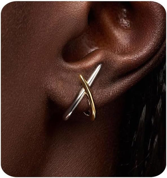 Gold Earrings for Women Trendy,14K Gold Stud Earrings Dainty Earrings Simple Minimalist Gold Earrings Hypoallergenic Earring for Women Gifts