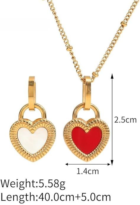 IBARA Women Gold Dianty Necklace Sun Crescent Moon Star Evil Eye Lock Lovely Heart Flower Butterfly Pearl Pendant Coin Necklaces 18K Gold CZ Diamond Filled Chain Boho Beach Simple Handmade Jewelry